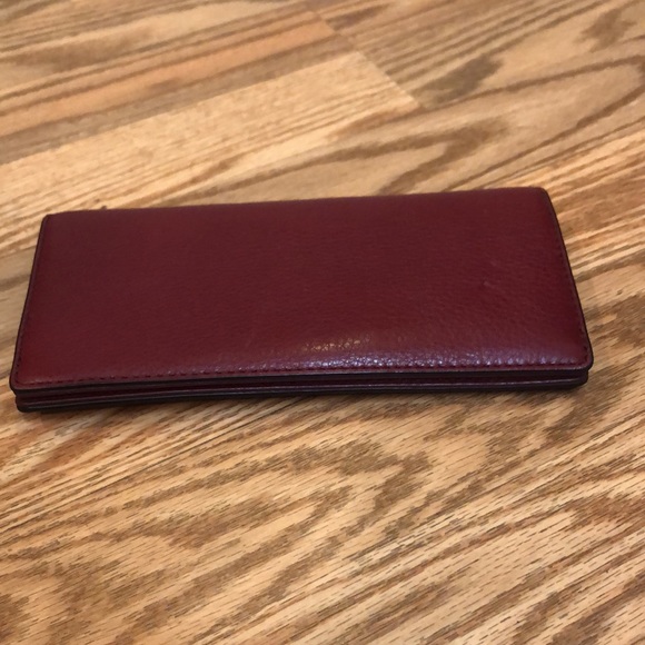 NWOT Marc Jacobs 100% Leather Oxblood Burgundy Maroon Red Fold Medium Wallet - Picture 10 of 12